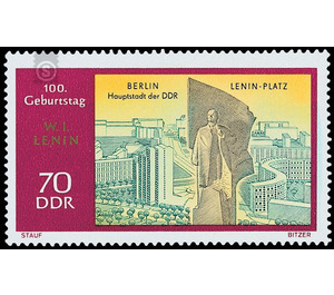 100th birthday of Wladimir Iljitsch Lenin  - Germany / German Democratic Republic 1970 - 70 Pfennig