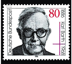 100th birthday to Karl Barth  - Germany / Federal Republic of Germany 1986 - 80 Pfennig