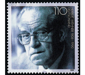 10th anniversary of death of Herbert Wehner  - Germany / Federal Republic of Germany 2000 - 110 Pfennig