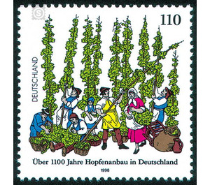 1100 years Hop growing in Germany  - Germany / Federal Republic of Germany 1998 - 110 Pfennig