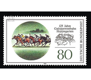 125 years hoppegarten racecourse near berlin  - Germany / Federal Republic of Germany 1993 - 80 Pfennig