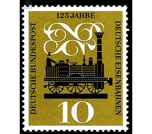 125 years of German railways - Germany / Federal Republic of Germany 1960 - 10 Pfennig