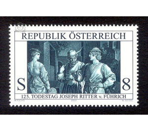 125th anniversary of death  - Austria / II. Republic of Austria 2001 - 8 Shilling