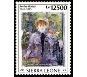 125th Anniversary of the Death of Berthe Morisot - West Africa / Sierra Leone 2020