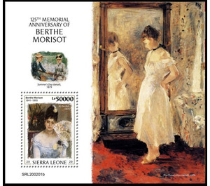 125th Anniversary of the Death of Berthe Morisot - West Africa / Sierra Leone 2020