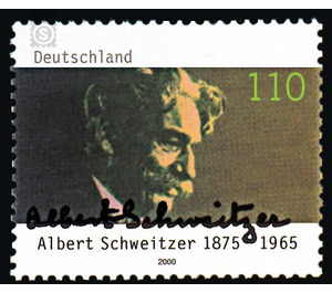 125th birthday of Dr. Albert Schweitzer  - Germany / Federal Republic of Germany 2000 - 110 Pfennig