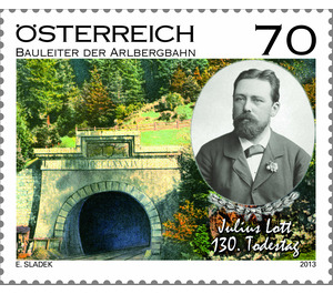 130th anniversary of death  - Austria / II. Republic of Austria 2013 - 70 Euro Cent