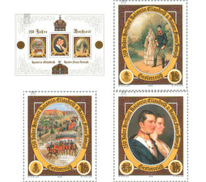 150 years Wedding  of Elisabeth & Franz Joseph  - Austria / II. Republic of Austria 2004 Set