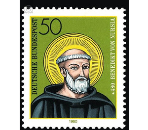 1500th birthday of St. Benedict of Nursia   - Germany / Federal Republic of Germany 1980 - 50 Pfennig