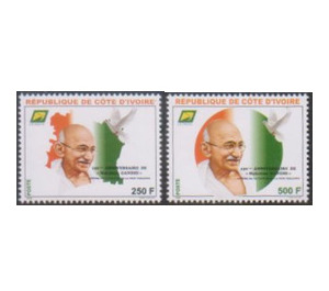 150th Anniversary of Birth of Mahatma Gandhi (2019) - West Africa / Ivory Coast 2019 Set