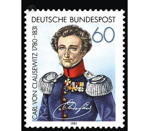 150th anniversary of death of Carl von Clausewitz  - Germany / Federal Republic of Germany 1981 - 60 Pfennig