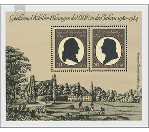 150th anniversary of death of Johann Wolfgang von Goethe  - Germany / German Democratic Republic 1982