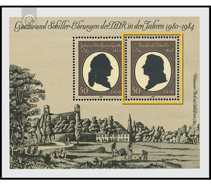 150th anniversary of death Schiller  - Germany / German Democratic Republic 1982 - 50 Pfennig