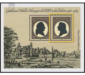 150th anniversary of death Schiller  - Germany / German Democratic Republic 1982 - 50 Pfennig