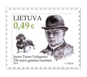 150th Birthday of Juozas Tumas-Vaižgantas, Author - Lithuania 2019 - 0.49