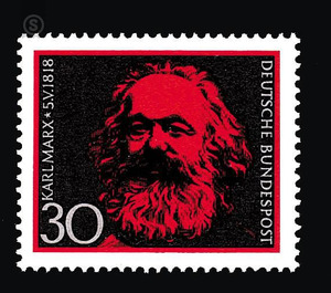 150th birthday of Karl Marx  - Germany / Federal Republic of Germany 1968 - 30 Pfennig