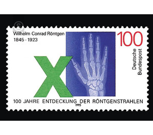 150th birthday of Wilhelm Conrad Röntgen  - Germany / Federal Republic of Germany 1995 - 100 Pfennig
