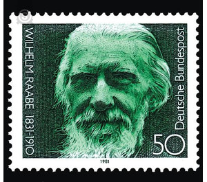 150th birthday of Wilhelm Raabe  - Germany / Federal Republic of Germany 1981 - 50 Pfennig