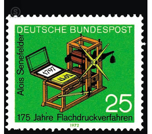 175 years Flat printing process  - Germany / Federal Republic of Germany 1972 - 25 Pfennig