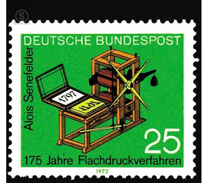 175 years Flat printing process  - Germany / Federal Republic of Germany 1972 - 25 Pfennig