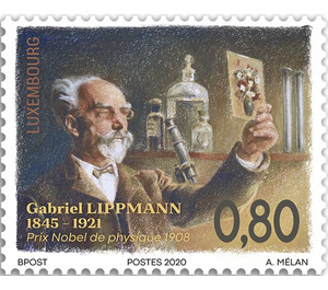 175th Anniversary of Birth of Gabriel Lippmann, Physicist - Luxembourg 2020 - 0.80