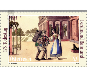 175th anniversary of death  - Austria / II. Republic of Austria 2011 - 62 Euro Cent