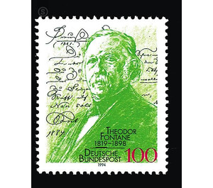175th birthday of Theodor Fontane  - Germany / Federal Republic of Germany 1994 - 100 Pfennig