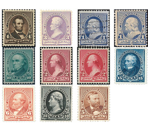 1890-1893 American Bank Note Co. Great Americans - United States of America 1890 Set