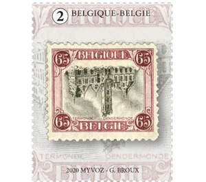 1920 Termonde Town Hall with Inverted Center - Belgium 2020 - 2