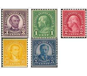 1922-1926 Regular Issue - United States of America 1924 Set