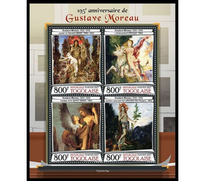 195th Anniversary of the Birth of Gustave Moreau - West Africa / Togo 2021