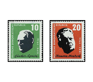 1st anniversary of death  - Germany / German Democratic Republic 1957 Set