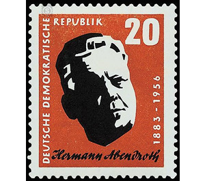 1st anniversary of death of Hermann Abendroth  - Germany / German Democratic Republic 1957 - 20 Pfennig