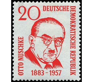 1st anniversary of death of Otto Nuschke  - Germany / German Democratic Republic 1958 - 20 Pfennig