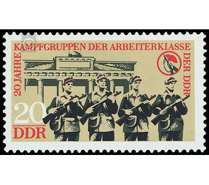 20 years combat groups  - Germany / German Democratic Republic 1973 - 20 Pfennig
