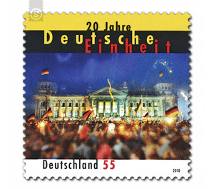 20 years German unity - self-adhesive  - Germany / Federal Republic of Germany 2010 - 55 Euro Cent