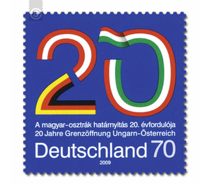 20 years of the opening of the border between Hungary and Austria  - Germany / Federal Republic of Germany 2009 - 70 Euro Cent