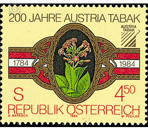 200 years  - Austria / II. Republic of Austria 1984 - 4.50 Shilling