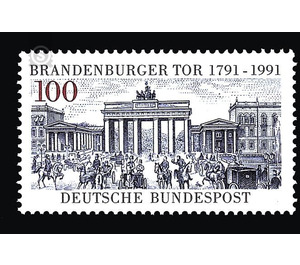 200 years Brandenburg Gate  - Germany / Federal Republic of Germany 1991 - 100 Pfennig