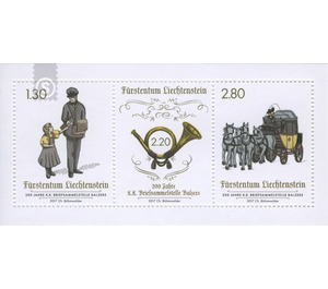 200 years of the k.k. Briefsammelstelle Balzers  - Liechtenstein 2017 - 630 Rappen