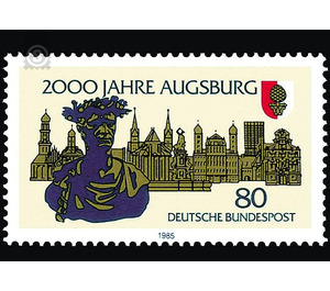 2000 years Augsburg  - Germany / Federal Republic of Germany 1985 - 80 Pfennig