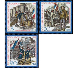 200th anniversary  - Germany / German Democratic Republic 1989 Set