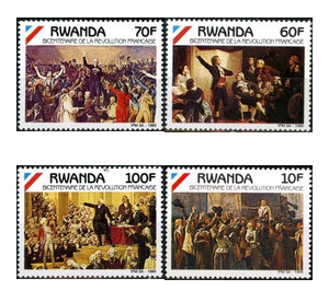 200th Anniversary of French Revolution - East Africa / Rwanda 1990 Set