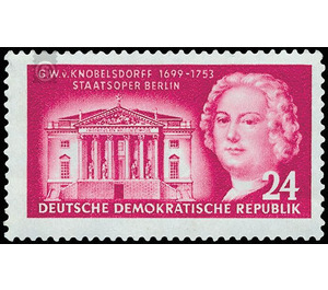 200th anniversary of the death of famous German builders  - Germany / German Democratic Republic 1953 - 24 Pfennig