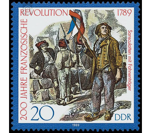 200th anniversary of the French Revolution  - Germany / German Democratic Republic 1989 - 20 Pfennig