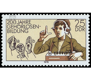 200th anniversary the first state school for the lack of hearing - Germany / German Democratic Republic 1978 - 25 Pfennig