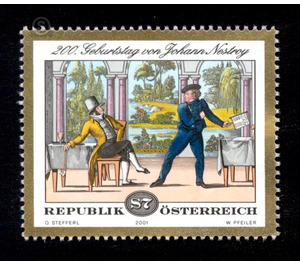 200th birthday  - Austria / II. Republic of Austria 2001 - 7 Shilling