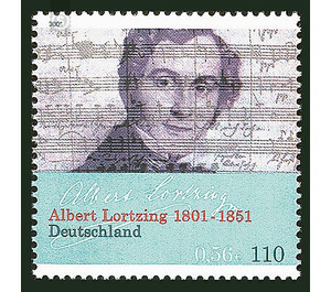 200th birthday of Albert Lortzing  - Germany / Federal Republic of Germany 2001 - 110 Pfennig