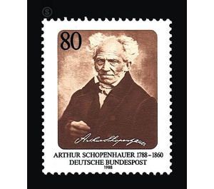 200th birthday of Arthur Schoppenhauer  - Germany / Federal Republic of Germany 1988 - 80 Pfennig