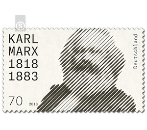 200th birthday of Carl Marx  - Germany / Federal Republic of Germany 2018 - 70 Euro Cent